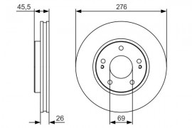 Тормозной диск Bosch 0986479S00
