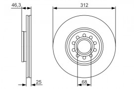Bosch Тормозной диск Bosch 0986479S23 - Заображення 5