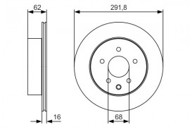 Bosch Тормозной диск Bosch 0986479S31 - Заображення 5