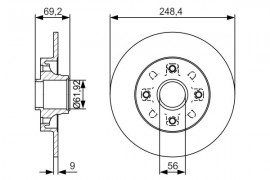 Bosch Тормозной диск Bosch 0986479S43 - Заображення 1