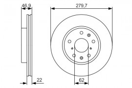Bosch Тормозной диск Bosch 0986479S58 - Заображення 5