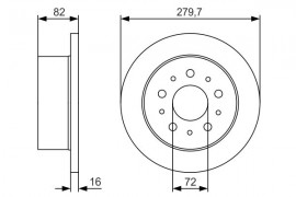 Bosch Тормозной диск Bosch 0986479S73 - Заображення 1
