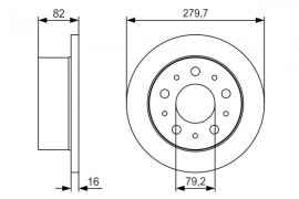 Bosch Тормозной диск Bosch 0986479S86 - Заображення 5