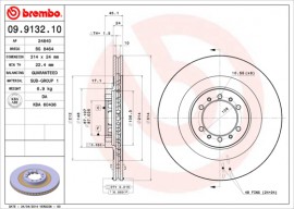 Brembo Тормозной диск Brembo 09.9132.10 - Заображення 1