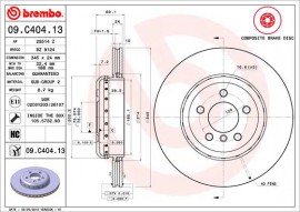 Тормозной диск Brembo 09.C404.13