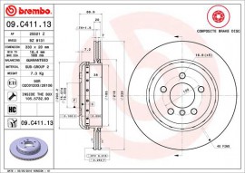 Тормозной диск Brembo 09.C411.13