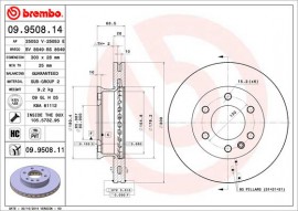 Brembo Тормозной диск Brembo Painted disk 09.9508.11 - Заображення 1