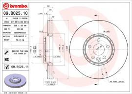 Brembo Тормозной диск Brembo Painted disk 09.B025.11 - Заображення 1