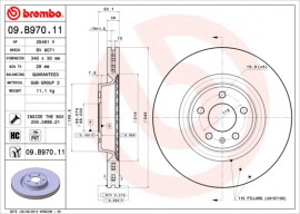 Тормозной диск Brembo Painted disk 09.B970.11