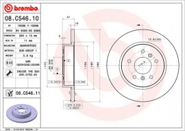 Тормозной диск Brembo Painted disk 08.C546.11