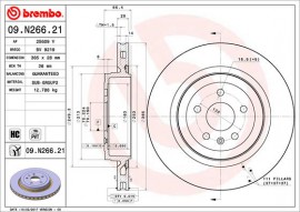 Brembo Тормозной диск Brembo Painted disk 09.N266.21 - Заображення 1