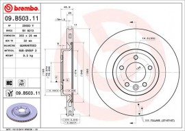 Тормозной диск Brembo Painted disk 09.B503.11