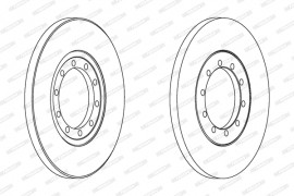 Ferodo Тормозной диск Ferodo DDF1537 - Заображення 2