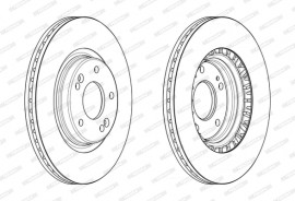 Ferodo Тормозной диск Ferodo DDF2680C - Заображення 2