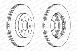 Ferodo Тормозной диск Ferodo NUBIRA 1,6-2,0I 97-00 DDF1097 - Заображення 2