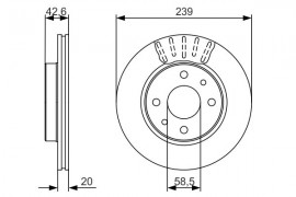 Bosch Тормозной диск Lada 2110 BOSCH 0986479082 - Заображення 1