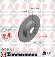 Тормозной диск Zimmermann 600 3241 20