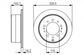 Bosch Тормозной диск задний BOSCH 0986479R15 - Заображення 5