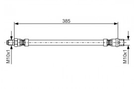 Bosch Тормозной шланг BOSCH 1987476439 - Заображення 1