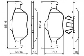 Bosch Тормозные колодки BOSCH 0986495220 - Заображення 7