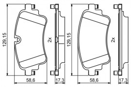 Bosch Тормозные колодки BOSCH 0986494833 - Заображення 7