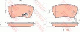 Trw Тормозные колодки TRW GDB3396 - Заображення 1