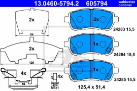 Ate Тормозные колодки ATE 13.0460-5794.2 - Заображення 1