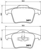 Brembo Тормозные колодки BREMBO P86019 - Заображення 1