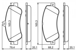 Bosch Тормозные колодки Bosch 0986494302 - Заображення 7