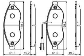 Bosch Тормозные колодки Bosch 0986495096 - Заображення 7