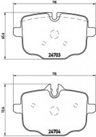 Brembo Тормозные колодки Brembo P06061 - Заображення 1