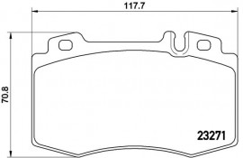 Тормозные колодки Brembo P50041