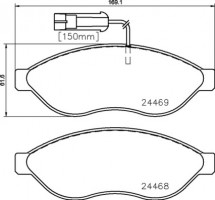 Brembo Тормозные колодки Brembo P23144 - Заображення 1