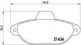 Brembo Тормозные колодки Brembo P23160 - Заображення 1