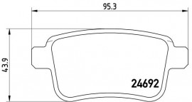 Brembo Тормозные колодки Brembo P68043 - Заображення 1