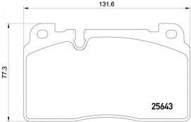 Тормозные колодки Brembo P85122