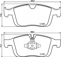 Brembo Тормозные колодки Brembo P86026 - Заображення 1