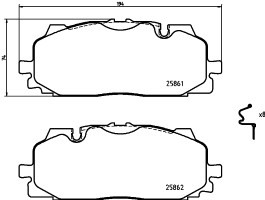 Brembo Тормозные колодки Brembo P85165 - Заображення 1