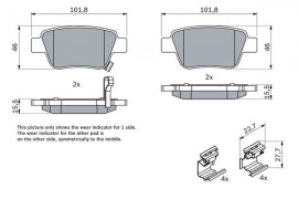 Bosch Тормозные колодки дисковые BOSCH 0986424798 - Заображення 7