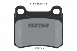 Тормозные колодки дисковые Textar TX 2068703 / 20687 135 0 4