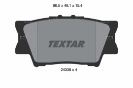 Textar Тормозные колодки дисковые TEXTAR TX 2433801 / 24338 154 0 4 - Заображення 1