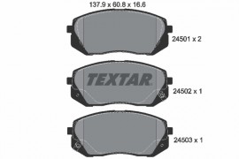Textar Тормозные колодки дисковые Textar TX 2450101 / 24501 166 0 5 - Заображення 1