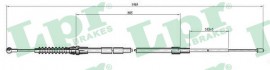 Lpr Тросик стояночного тормоза LPR LPRC0064B - Заображення 1