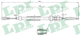 Lpr Тросик стояночного тормоза LPR LPRC0095B - Заображення 1