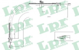 Тросик стояночного тормоза LPR LPRC0281B