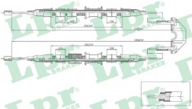 Тросик стояночного тормоза LPR LPRC0536B