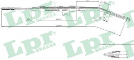 Тросик стояночного тормоза LPR LPRC0067B