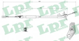 Тросик стояночного тормоза LPR LPRC0445B