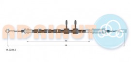 Adriauto Тросик стояночного тормоза Adriauto AD11.0224.2 - Заображення 1