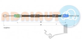 Тросик стояночного тормоза Adriauto AD13.0274.1